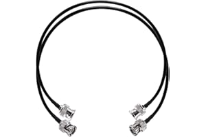 TUOLNK Cable de puente BNC macho a BNC macho RG58 Cable coaxial de radio CB 20 pulgadas (50 cm) Cable de extensión de antena BNC Wifi para antena de radio HAM, paquete de 2