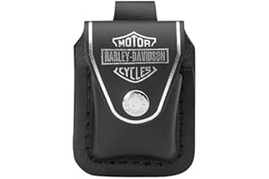 Zippo Harley-Davidson Feuerzeugtasche, Schwarz, Borsa Accendino Unisex, Nero