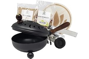 ‎MYZIRBE Räucherpfanne Set Stern 6 teilig - Räuchergefäß zum Räuchern von Weihrauch, Harzen, inkl. Weihrauch, Räucherkohle, Räuchersand, Räucherzange