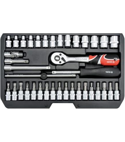 Yato YT-14501,Socket set 14 56 pcs.,black
