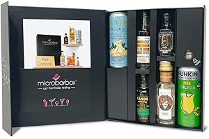MicroBarBox Rum Cocktail Gift Set in a Premium Luxury Gift Box | Features Anno, Langs & Cut Spiced Rums | Gift for Him, Birthday Gifts for Men | Presented in a beautiful gift box