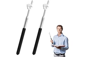 LORSENG 2 Pcs Telescopic Teachers Pointer, Extendable Hand Pointer Finger Pointer Stick,Retractable Hand Pointer Finger Stick Mini Pointer for School Teacher Auxiliary Tools Retractable Teacher Pointer