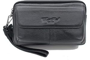 XIEBEN Hebetag skórzana kopertówka portfel dla mężczyzn organizer uchwyt torba na nadgarstek