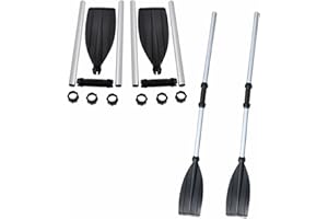 Lifemaison Aluminium Boat Oars Water Paddles Canoe Kayak Dinghy,116cm Kayak Paddle Adjustable Portable Boat Oars for Inflatable Boat Kayak,Portable Boat Oars for Rubber Boat,Durable Canoe Paddle