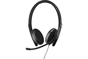 EPOS I SENNHEISER Adapt 165 USB-C II - Adapt 100 Series - Auriculares - en la Oreja - con Cable - Conector de 3,5 mm, USB-C - Negro - Optimizado para UC