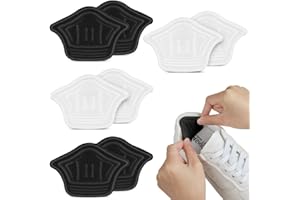 ACWOO 4 pary samoprzylepnych podkładek na pięty, wygodna podkładka na piętę, podkładki z gąbką na piętę, samoprzylepne wkładki do butów odpowiednie do unikania pęcherzy, mężczyzn i kobiet, 5 mm