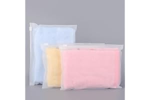 Svaldo Sac de Rangement Vetement, 50 Pièces 20 * 14cm Pochette de Rangement Voyage, Sachet Zip Dépoli pour Vêtements, Sachet Plastique pour les Voyages (avec Trous de Ventilation)