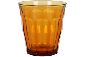 Duralex Set 4 Vasos Vidrio Templado 31cl Apilables, Pack Vasos Cocina Resistentes para Agua Zumo Refresco, Uso Diario, Colores Surtidos Colección Picardie