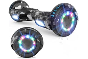 ‎VOUUK VOUUK Hoberboard 6,5-Zoll-Hoverboard mit zwei Rädern, Mit Bluetooth-Lautsprecher, Mit LED-Lichtern Geeignet für Kinder und Erwachsene