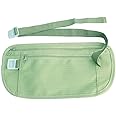 ADD GEAR Money Belt for Travel - Hidden Waist Pouch Passport ID Wallet Holder Compact Security Money Waist Belt Bag (Skin)