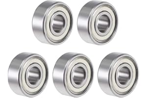 sourcing map Roulement Billes ABEC-3 Impériale Coniques R3ZZ 5Qté