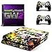 Produktbild Playstation 4 + 2 Controller Aufkleber Schutzfolie Set - Plants vs. Zombies (1) /PS4