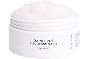 Bushbalm Bermuda Dark Spot Exfolierande Scrub - Naturlig kroppsskrubb Exfoliant för mjuk och lysande hud, 236 ml