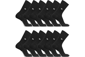 PIERRE CARDIN UNDERWEAR Pierre Cardin Skarpetki męskie z czesanej bawełny - Zestaw 6 szt. - Męskie wysokie skarpety, wygodne i miękkie, czarne, rozmiar 40/46, NR, 40/46 EU