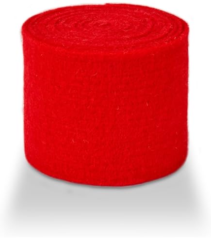 Finemark 80 m x 3 – 4 mm corda di lana rosa stoppino 100% lana feltro nastro decorativo nastro nastro nastro nastro nastro nastro nastro nastro nastro nastro di feltro nastro di