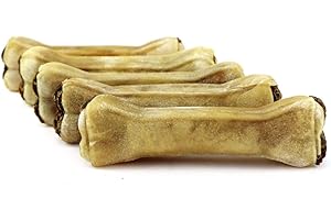 DOGBOSS Huesos masticables Cistus Incanus e Ingredientes 100% Naturales. Diferentes tamaños y sabores. (5 Huesos con cistus incanus y Pollo, 17 cm)