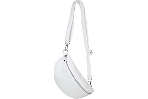 AMBRA MODA AmbraModa GLX10 - Damen Herren unisex kleine Hüfttasche Gürteltasche Bauchtasche Umhängetasche aus Echtleder