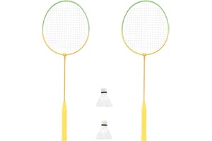 Mookie Activo 2 Player Badminton Set, Fun Outdoor Family Game, with 2 Rackets and 2 Shuttlecocks, for Beginners, Fun Outdoor 
