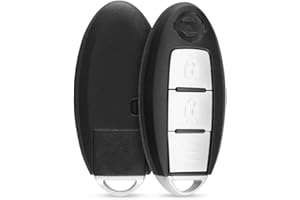 KUYUANSU Coque de Protection pour clé de Voiture à Distance 3 Boutons pour Nissan Rogue Teana Sentra Versa Couvre-Clef sans clé Petite Lame d'urgence