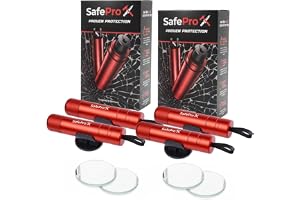 SafePro X Nödhammare för bil - fönsterbrytare och bältesskärare - kompakt räddningsverktyg för snabb olyckshjälp och säkerhet