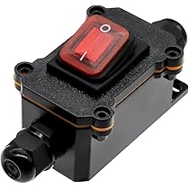 Interruttore Impermeabile IP67, 12 V, DC 20 A, DPST, 4 Poli, 12 V, Interruttore Per Cavi, Interruttore On/off (linea Impermeabile