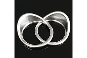 MOMOALA Decorative Chrome Front Door Sound Stereo Speaker Cover Trim compatible with Range Rover Evoque