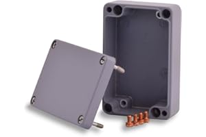 BOXEXPERT Aluminium Industriegehäuse, 98x64x34mm, IP66, pulverbeschichtet, grau, Wandgehäuse, Installationsgehäuse, Leergehäuse, Druckgussgehäuse, Gehäuse der Serie Alster