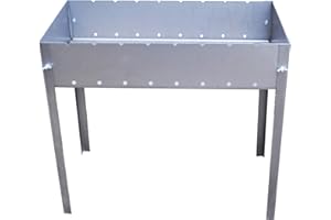 MADACHA Barbecue Démontable - Type Mangal Russe ou Caucase - Montage et Démontage Très Simples - Grand Modèle - 65x33x60 cm