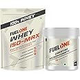 FUELONE Whey Iso-Max (Chocolate, 1kg / 2.2lbs) | Whey Protein Isolate | 28g Protein & Creatine Monohydrate (Unflavoured,100g, 33 Servings) | Combo Pack