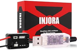 INJORA MBL32 G2 ESC Micro Brushless Impermeable con Tutorial para Crawlers RC 1/24 1/18 TRX4M Ascent18 SCX24