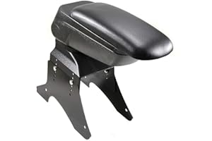 Central Armrest Universal Console Centre Console Faux Leather Storage Box Black A B C G H J CC 3 4 5 6 7 Autohobby