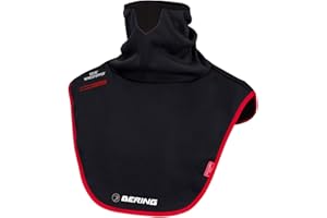 Bering Plastron Maxi tube gore windstopper moto, noir rouge, Taille unique