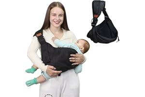 SOLVAYNE Baby Sling Toddler Carrier, Adjustable Baby Wrap for Newborns and Toddlers, Soft Breathable Fabric for Front and Hip Carry