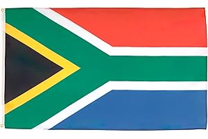 BANDERA de SUDÁFRICA 90x60cm - BANDERA SUDAFRICANA 60 x 90 cm poliéster ligero - AZ FLAG