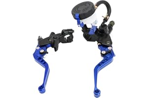 ZSDTRP Motorcycle 7/8" 22mm Handlebar Brake Master Cylinder Clutch Lever Left & Right Set Universal Compatible with Motorcycle Street Sport Dirt Pit Mini Bike Scooter ATV