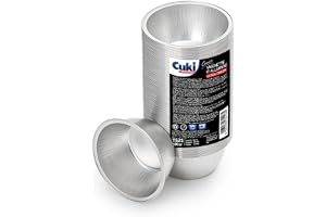 Cuki Professional runda aluminiumpannor, muffins, muffins, krämgodis, ø9 x h3,5, 1 förpackning med 100 stycken, engångsbruk f