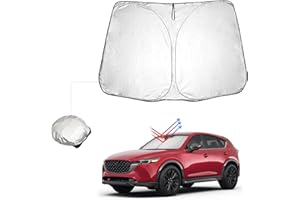 BIBIBO Mazda CX-5 Cubierta de parabrisas compatible con Mazda CX-5 CX5 / KF 2. 2018-2022, protección solar para el parabrisas del coche, plegable, protección contra el calor del coche contra los rayos