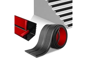 YOUMORO Stair Anti-Slip Nosing, 3M Self-Adhesive Vinyl Edge Trim Protector, Non Slip Flexible PVC Treads for Indoor & Outdoor Uses Steps, Waterproof & Wear-Resistant, Black