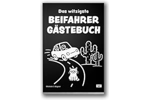 ‎WESTEN | WUNDERKIND Das witzigste Beifahrer Gästebuch | Lustiges Geschenk zum 18. Geburtstag oder bestandener Fahrprüfung | Buch zum Ausfüllen im neuen Auto für Fahranfänger zum Führerschein (1, Schwarz)