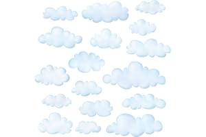 DECOWALL DS-8030 Nuages Autocollants Muraux Mural Stickers Chambre Enfants Bébé Garderie Salon (Petit)