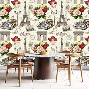 Decor Production Wallpaper Wall Sticker for Home Decor, Living Room, Bedroom, Hall, Kids Room, Play Room(Self Adhesive Vinyl,Water Proof 10 sq.ft-16x90 inches Each Strip)_30