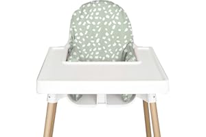 NIBBLE AND REST Nibble & Rest Highchair Cushion Cover for Inflatable Cushion, Compatible For Antilop Highchair Accessories, Stain-Proof&Wipeable Cushion Cover(Cushion NOT Included)(sagedots)