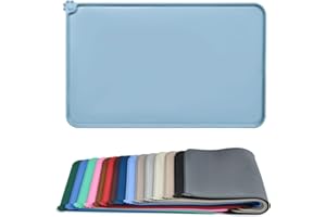 AUDWUD Tapis de nourriture pour chien chat animal de compagnie en silicone étanche , tapis de bol pour animal de compagnie antidérapant, tapis de nourriture pour animal de compagnie.