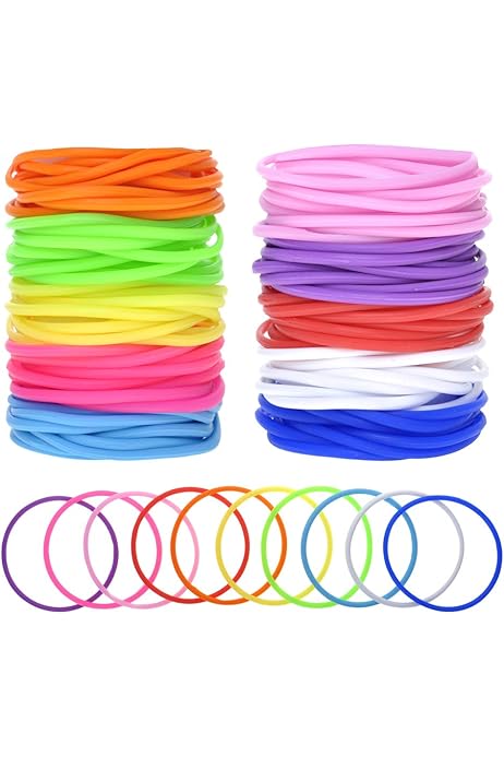 72 Braccialetti Gelatina Anni 80 - Bracciali Silicone Colorati Per Feste E Compleanni - Foto 5