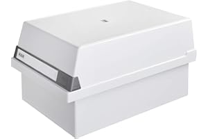 HAN 955-11 - Contenitore per archivio, capacità: 1.300 schede circa, formato A5 orizzontale, 235 x 190 x 360 mm, colore: grigio chiaro