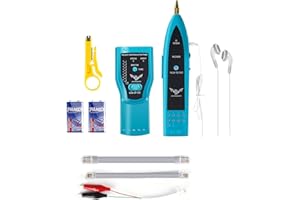 JENABOM 9 in 1 Network Cable Tracker POE Tester, POE Voltage Wire Tracker Finder LAN CAT5 CAT6 Ethernet RJ11 RJ45 Cable Tester Adjust Continuity-Check for Cable Collation-With Battery