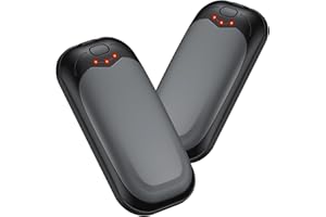 Jonwall Calentadores de Manos Recargables 2 Piezas, Eléctricos Portátiles Reutilizables con USB Calentador de Manos, 3 Niveles de Calor, Ideal para Mujeres, Hombres, Camping, Pesca y Golf