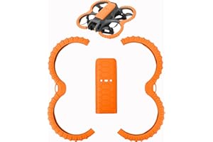 MotuTech Anelli di protezione Paraurti + protezione posteriore per DJI Avata 2 TPU Guards per protezione dell'elica Propeller Guard Accessorio (arancione - set)