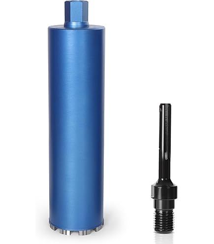 ESD TOOLS Diamantboorkroon Black Mountain, kernboor met 1 1/4 inch opname en nuttige lengte 400 mm voor beton, 102 mm & SDS Max-adapter