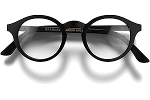 LONDON MOLE® Graduate occhiali luce blu | Blue blockers panto rotondi | Antifatica per schermi | Uomo Donna Unisex | Cerniere a molla